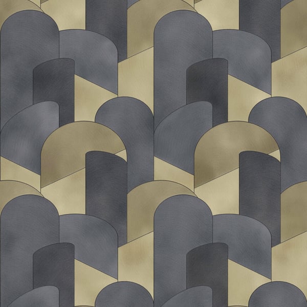 Galerie Wallpaper Product code: 10155-15 - ELLE Decoration Wallpaper Collection - Gold Black Colours -  