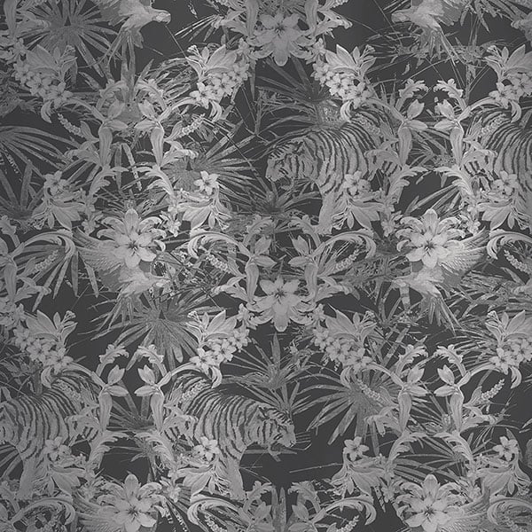 Galerie Wallpaper Product code: 12586 - Ted Baker Fantasia Wallpaper Collection - Black Silver Colours -  