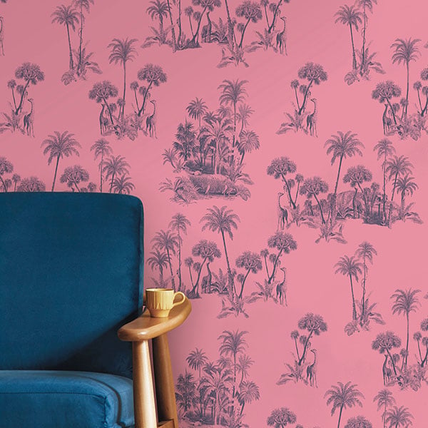 Galerie Wallpaper Product code: 12601R - Ted Baker Fantasia Wallpaper Collection - Pink Blue Colours -  