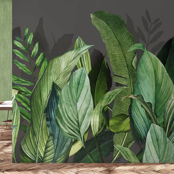 Galerie Wallpaper Product code: 18002_2 - Tropical Wallpaper Collection - Blackberry Colours -  