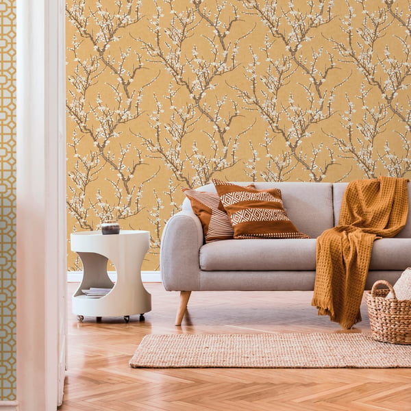 Galerie Wallpaper Product code: 1903-2_2 - Spring Blossom Wallpaper Collection - Yellow Colours -  