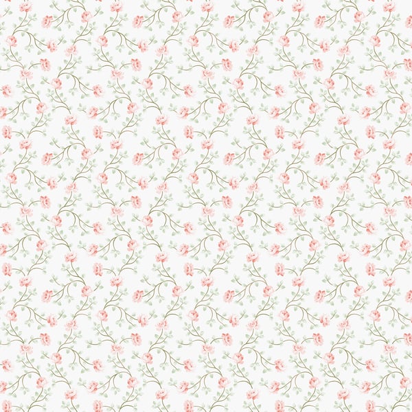 Galerie Wallpaper Product code: 1905-5 - Spring Blossom Wallpaper Collection - Pink Green White Colours -  