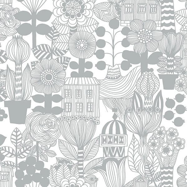 Galerie Wallpaper Product code: 23305 - Marimekko 5 Wallpaper Collection - Grey White Colours -  
