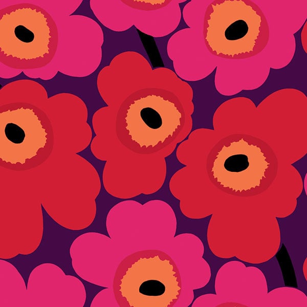 Galerie Wallpaper Product code: 23350 - Marimekko 5 Wallpaper Collection - Red Pink Black Purple Colours -  