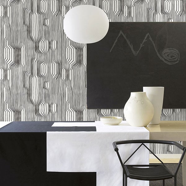 Galerie Wallpaper Product code: 23365R - Marimekko 5 Wallpaper Collection - Black White Colours -  