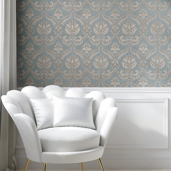 Galerie Wallpaper Product code: 23606_2 - Classic Italian Wallpaper Collection - Blue Beige Colours -  