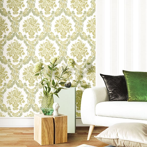 Galerie Wallpaper Product code: 23625R - Italian Classics 4 Wallpaper Collection - Green Gold Colours -  