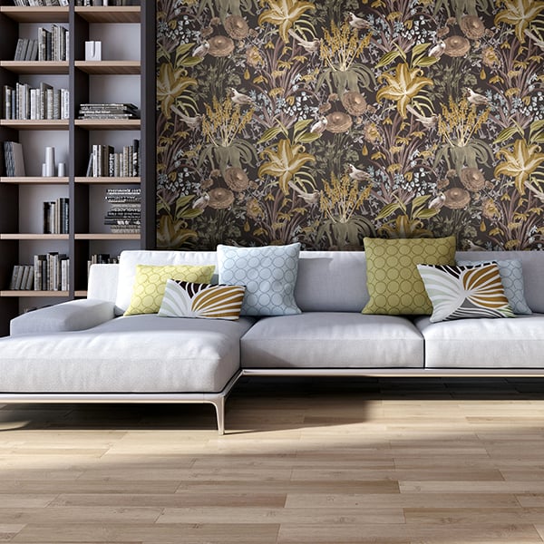 Galerie Wallpaper Product code: 26729R - Tropical Wallpaper Collection - Walnut Colours -  