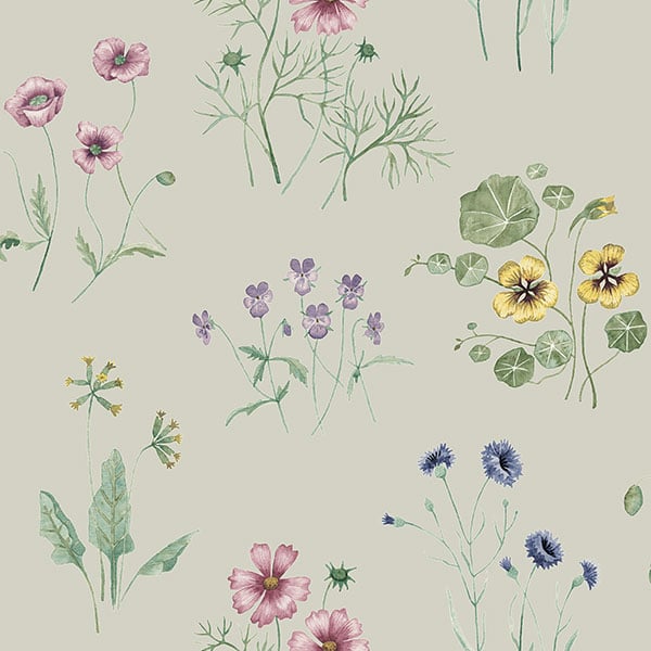 Galerie Wallpaper Product code: 27023 - Morgongava Wallpaper Collection - Grey, Red, Green, Blue, Yellow, Purple Colours -  