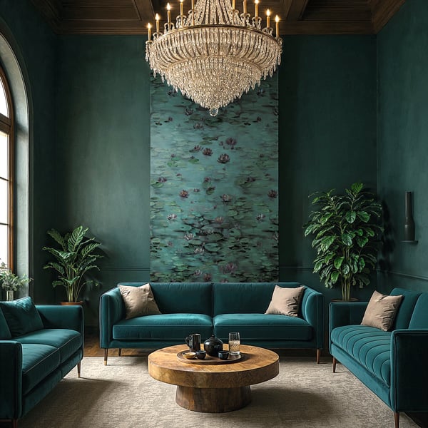 Galerie Wallpaper Product code: 30101_2 - Bombay Design Wallpaper Collection - Green, Blue Colours -  