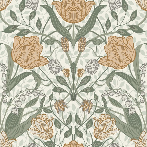 Galerie Wallpaper Product code: 33006 - Apelviken Wallpaper Collection - Green Yellow Gold Colours -  