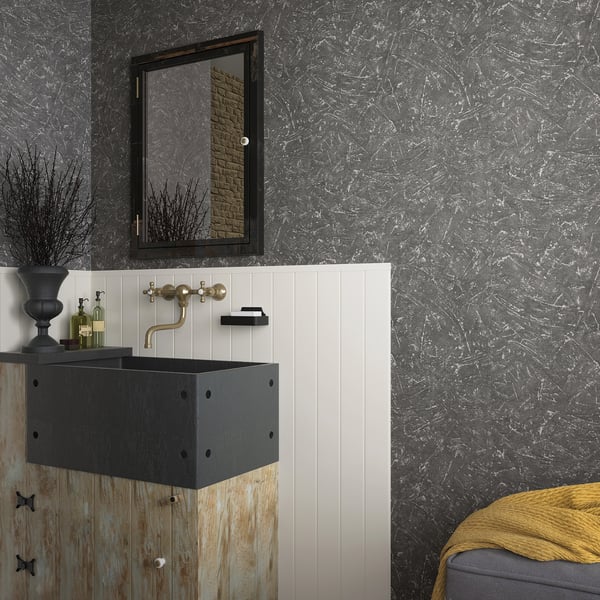 Galerie Wallpaper Product code: 34156R - Loft 2 Wallpaper Collection - Anthracite Colours -  