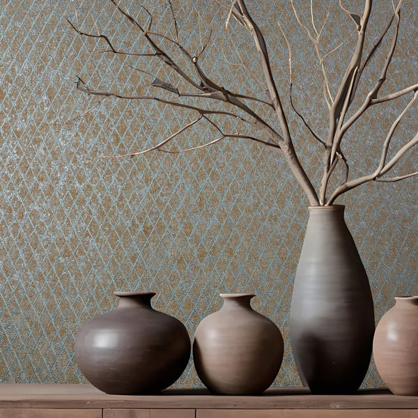 Galerie Wallpaper Product code: 35539_2 - Odyssey Wallpaper Collection - Brown Blue Colours -  
