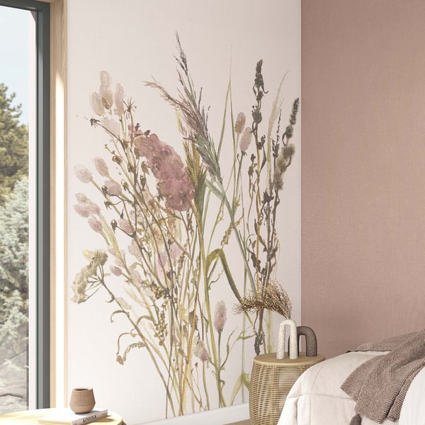 Galerie Wallpaper Product code: 35798_2 - Boho Fine Linen Wallpaper Collection - White, Beige, Green Colours -  
