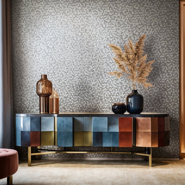 Galerie Wallpaper Product code: 35814_2 - Fashion Icon Wallpaper Collection - Silver Colours -  