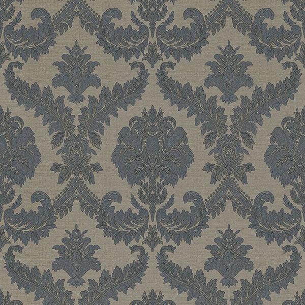 Galerie Wallpaper Product code: 3946 - Italian Damasks 3 Wallpaper Collection - Blue Beige Gold Colours -  