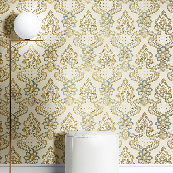 Galerie Wallpaper Product code: 42506R - Opulence Wallpaper Collection - Gold Blue Colours -  
