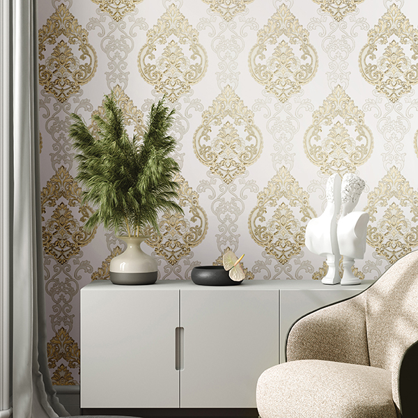 Galerie Wallpaper Product code: 42522R - Opulence Wallpaper Collection - Cream Gold Colours -  