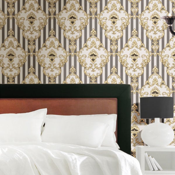 Galerie Wallpaper Product code: 4603R - Italian Glamour Wallpaper Collection - Black Beige Colours -  