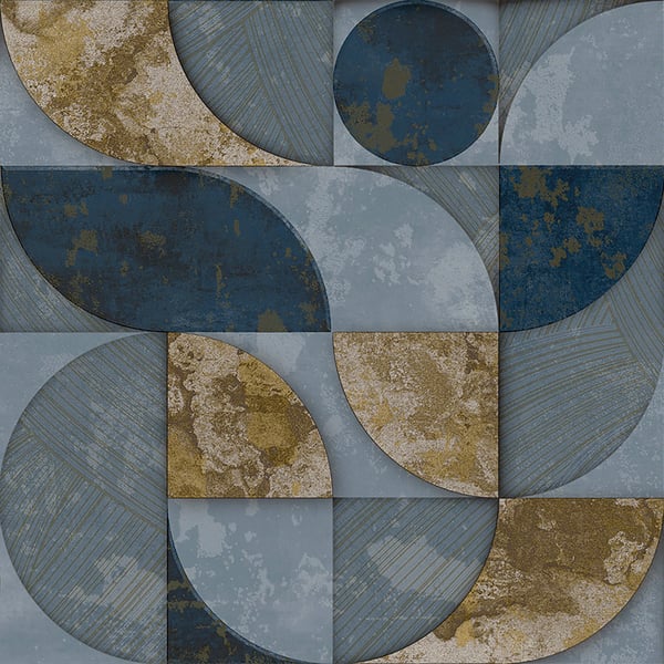 Galerie Wallpaper Product code: 49314 - Stratum Wallpaper Collection - blue gold Colours -  