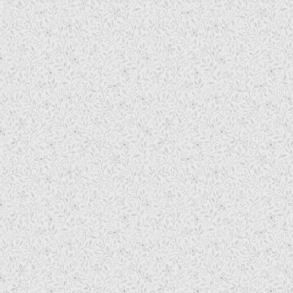 Galerie Wallpaper Product code: 51028 - Blomstermala Wallpaper Collection - Grey White Colours -  