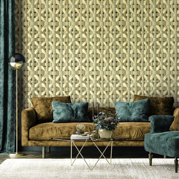 Galerie Wallpaper Product code: 65335_2 - Pepper Wallpaper Collection - Mustard Colours -  