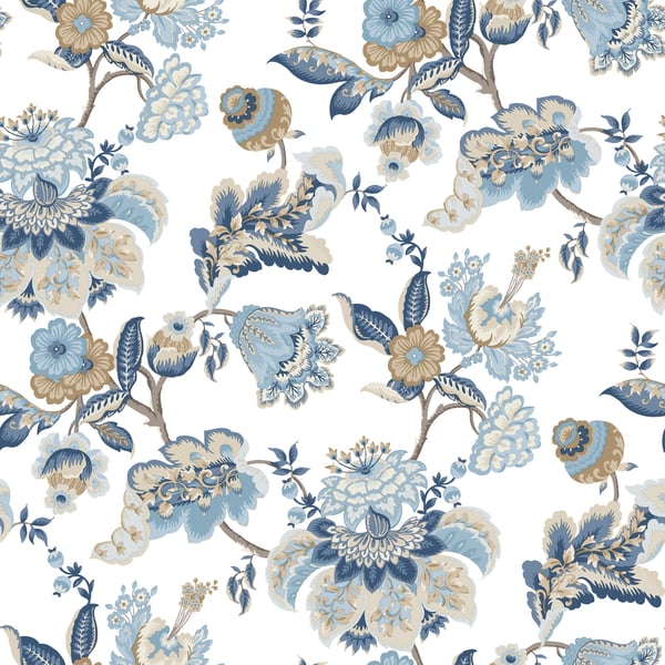 Galerie Wallpaper Product code: 8303 - Blooming Garden Wallpaper Collection - Blue Colours -  
