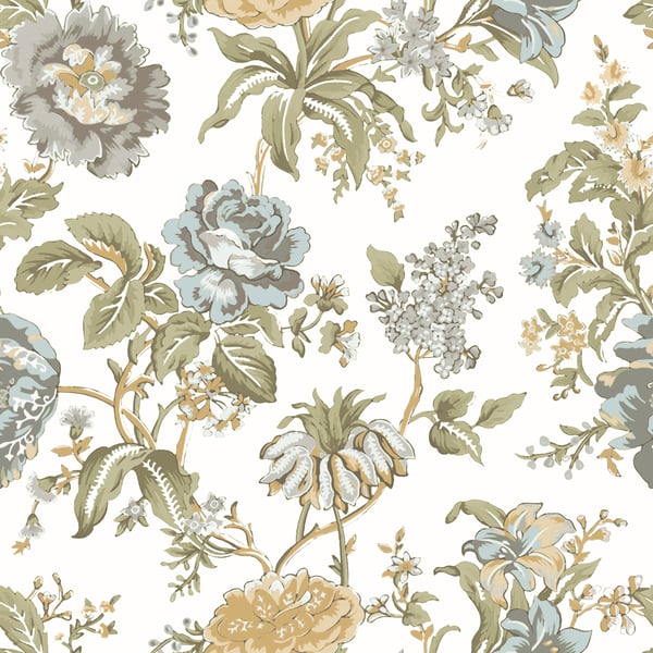 Galerie Wallpaper Product code: 8305 - Blooming Garden Wallpaper Collection - Light Blue Gray Colours -  