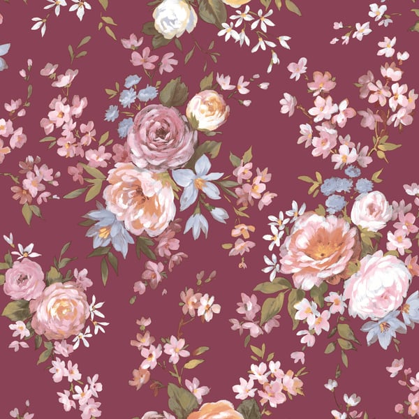 Galerie Wallpaper Product code: 8312 - Blooming Garden Wallpaper Collection - Red Colours -  