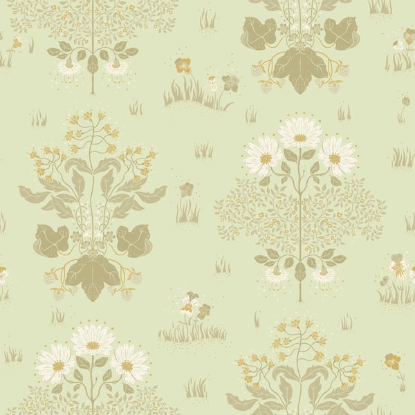 Galerie Wallpaper Product code: 83134 - Hjarterum Wallpaper Collection - Light green Colours -  