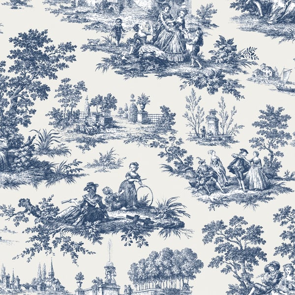 Galerie Wallpaper Product code: 84043 - Cottage Chic Wallpaper Collection - Blue Colours -  