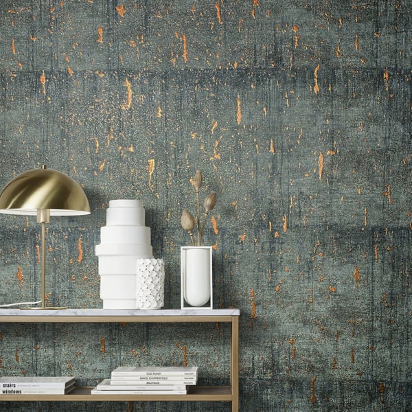 Galerie Wallpaper Product code: 95026_2 - Vault Wallpaper Collection - Anthracite Colours -  