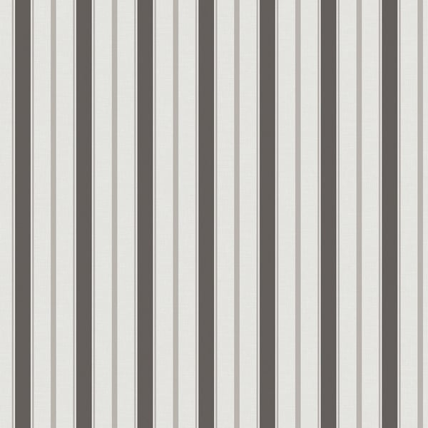 Galerie Wallpaper Product code: 9816-4 - Essential Stripes Wallpaper Collection - Black Grey Colours -  