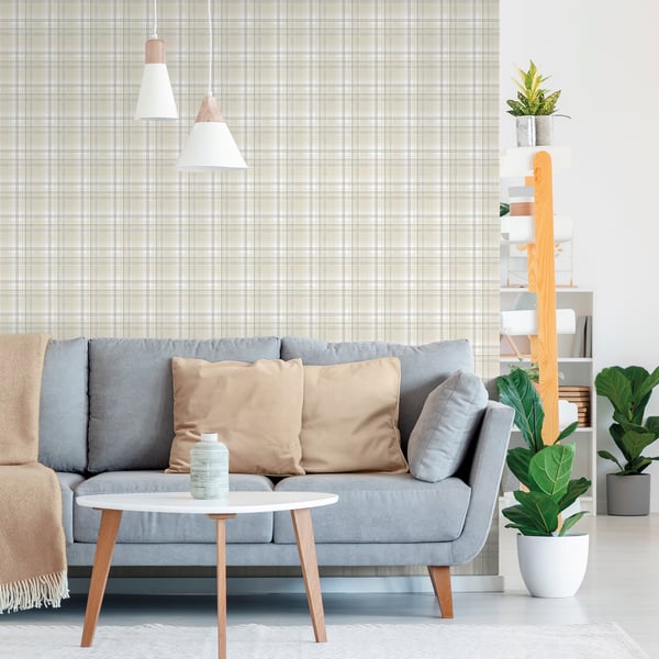 Galerie Wallpaper Product code: 9819-2_2 - Essential Stripes Wallpaper Collection - Beige Grey Colours -  