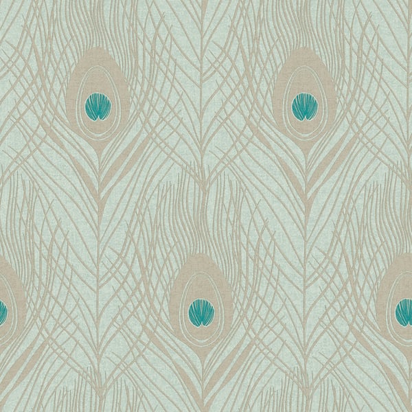 Galerie Wallpaper Product code: AC60005 - Absolutely Chic Wallpaper Collection - Blue Green Metallic Colours -  