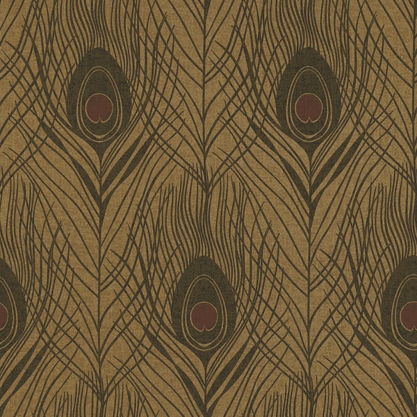 Galerie Wallpaper Product code: AC60010 - Absolutely Chic Wallpaper Collection - Brown Metallic Black Colours -  