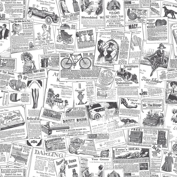 Galerie Wallpaper Product code: BK32083 - Homestyle Wallpaper Collection - White Black Colours -  