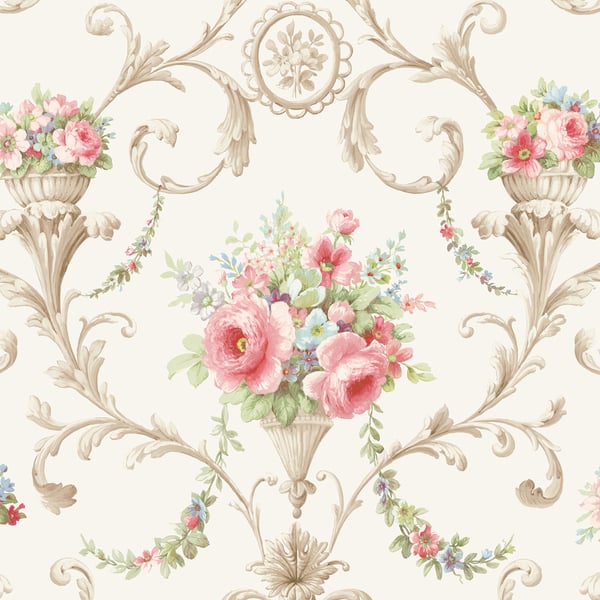 Galerie Wallpaper Product code: CI38233 - Classic Silks 4 Wallpaper Collection - Pink Blue Colours -  