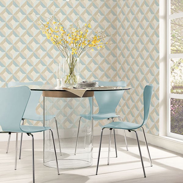Galerie Wallpaper Product code: CK36618R - Kitchen Style 3 Wallpaper Collection - Blue Beige Colours -  