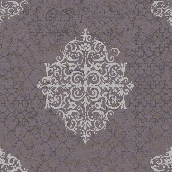 Galerie Wallpaper Product code: CM2481 - Lustre Wallpaper Collection - Purple Lilac Colours -  