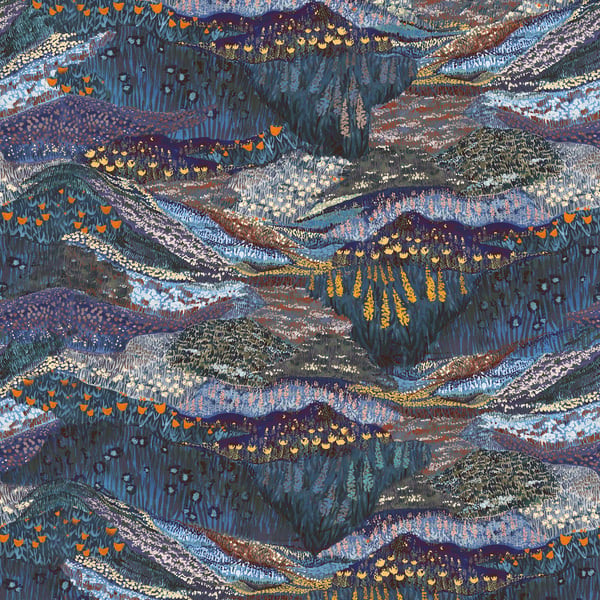 Galerie Wallpaper Product code: DW2027 - Designer Walls Wallpaper Collection - Midnight Blue Colours -  