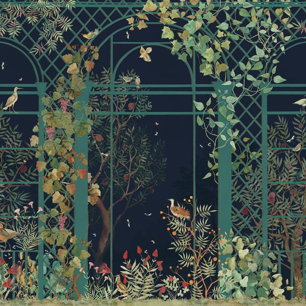 Galerie Wallpaper Product code: DW2032 - Designer Walls Wallpaper Collection - Midnight Blue Colours -  