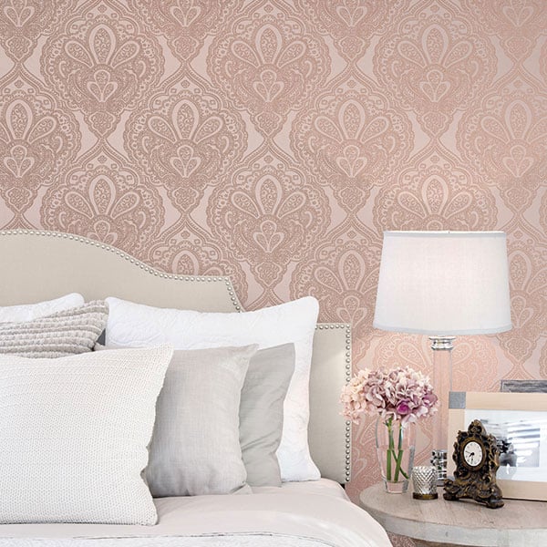 Galerie Wallpaper Product code: DWP0247-04R - Emporium Wallpaper Collection - Pink Rose Gold Colours -  