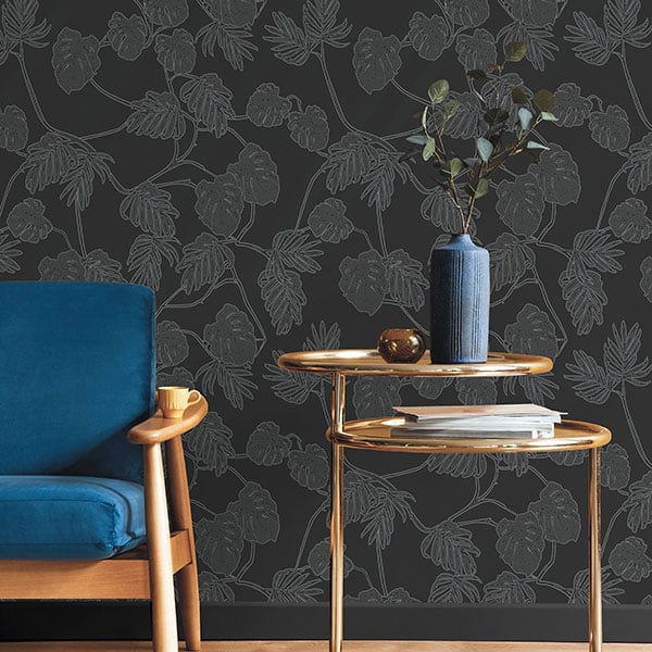 Galerie Wallpaper Product code: ED13075R - Ted Baker Eden Wallpaper Collection - Black White Colours -  