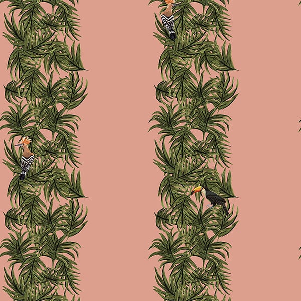 Galerie Wallpaper Product code: ED13139 - Ted Baker Eden Wallpaper Collection - Pink Green Orange Black Colours -  