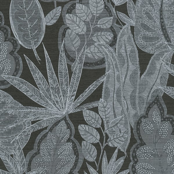 Galerie Wallpaper Product code: FL61111 - Flourish Wallpaper Collection - Grey/Black Colours -  