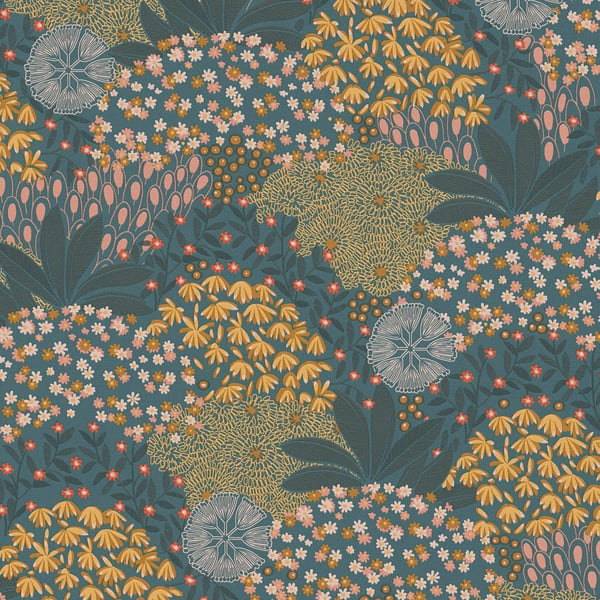 Galerie Wallpaper Product code: FS72008 - Fusion Wallpaper Collection - Turqouise Yellow Colours -  