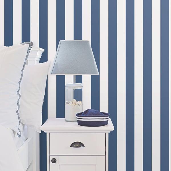Galerie Wallpaper Product code: G23144R - Deauville 2 Wallpaper Collection - Marine Blue White Colours -  
