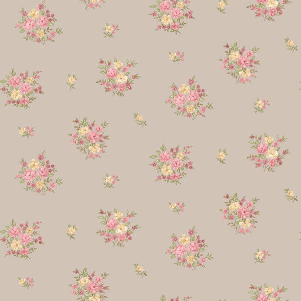 Galerie Wallpaper Product code: G23230 - Floral Themes Wallpaper Collection - Red Yellow Mocha Colours -  