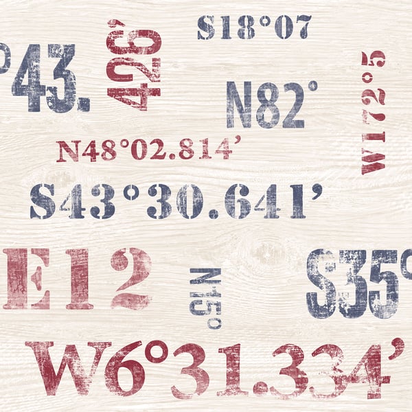 Galerie Wallpaper Product code: G23330 - Deauville 2 Wallpaper Collection - Navy Blue Red White Colours -  